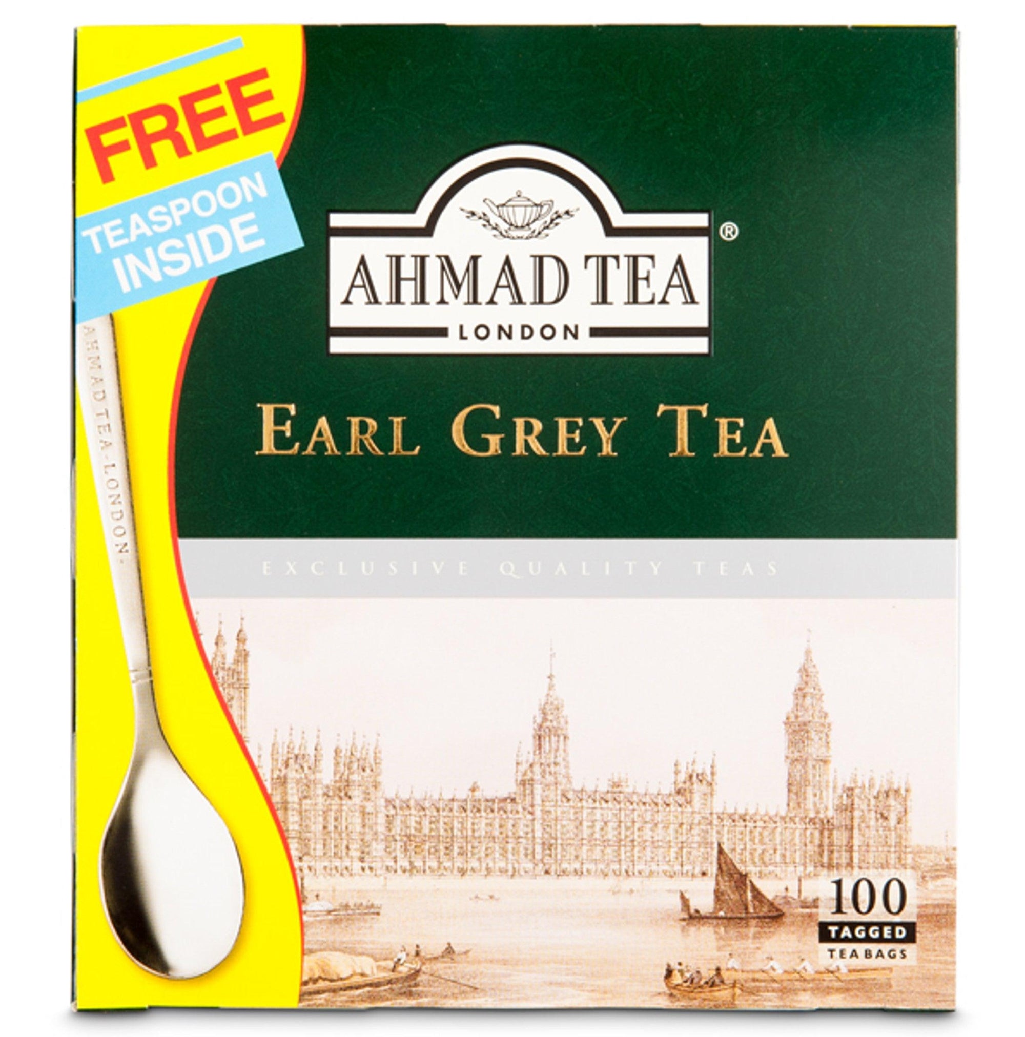 Té Earl Grey, Ahmad Tea, 100 x 2 gr