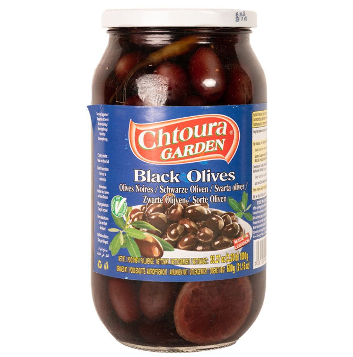 Aceitunas negras Libano Chtoura 1000 g
