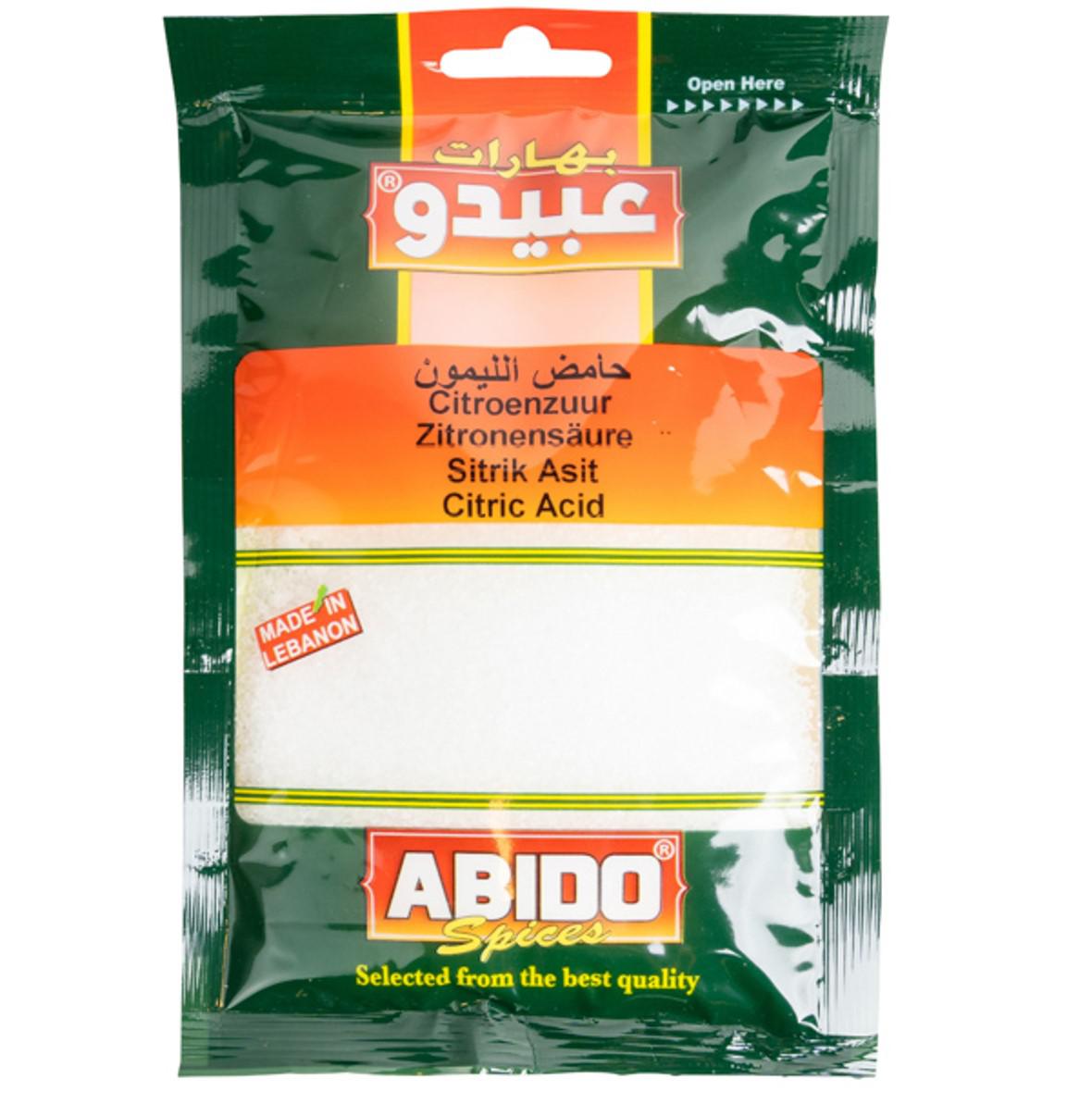 Ácido Cítrico - Sal Limón, Abido, 100 gr