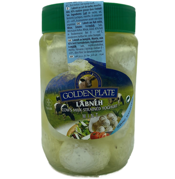 Labneh Bolas Menta, Golden Plate, 425 gr