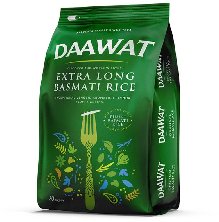 Arroz Basmati Extra Largo 20 kg Daawat